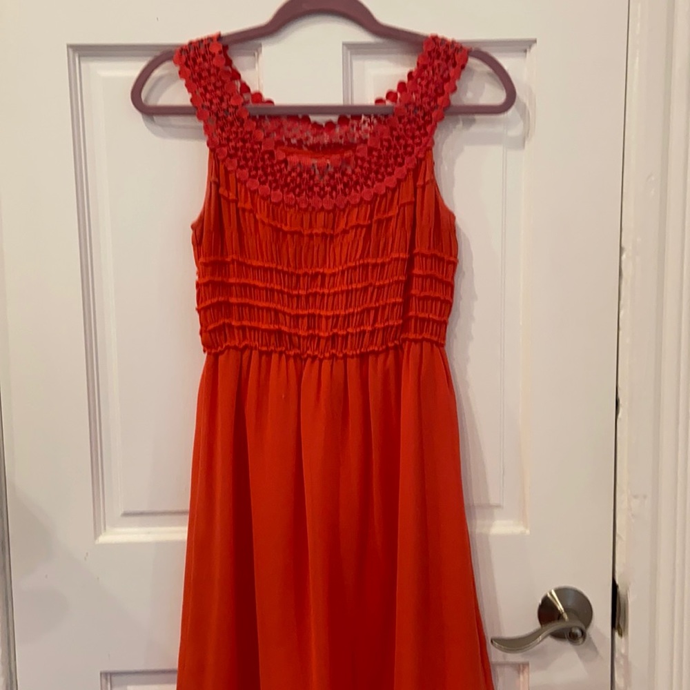 Max Studio coral pink dress